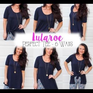 Solid black Lularoe perfect tee XXS
